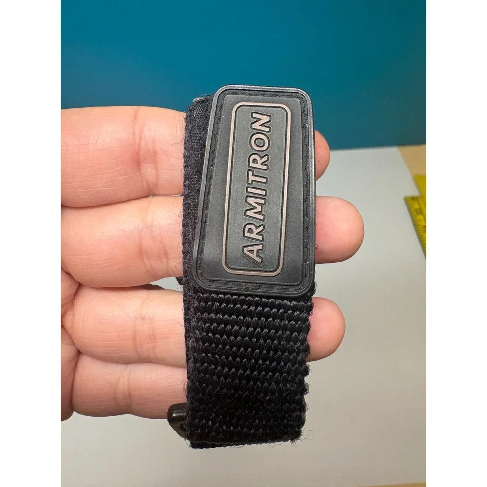 Armitron Digital Sport Watch Black Nylon Strap 330FT Water Resist Alarm Chrono